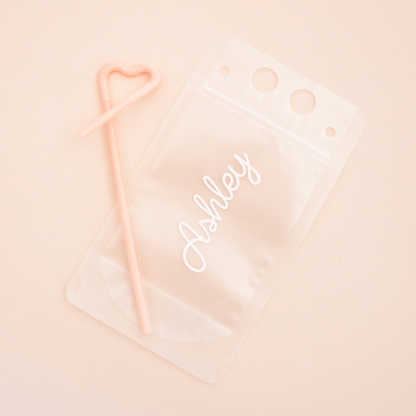 Personalized Drink Pouches with Flexible Straw
