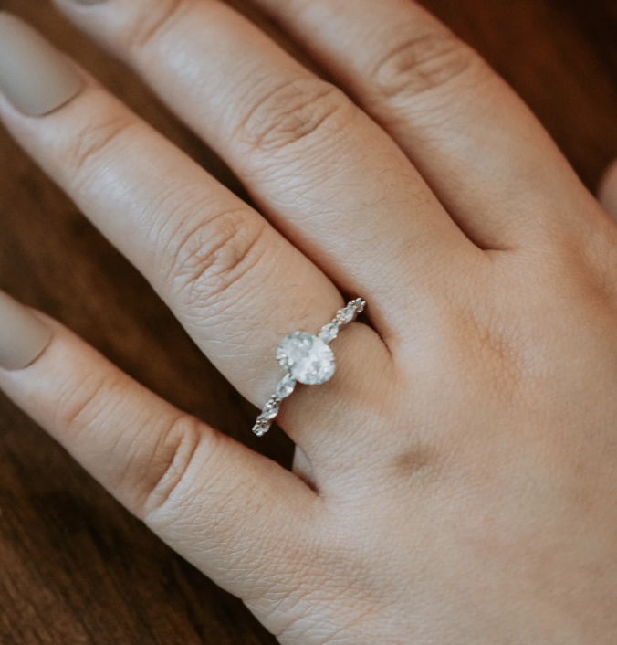 Just A Smile  Oval Ring
