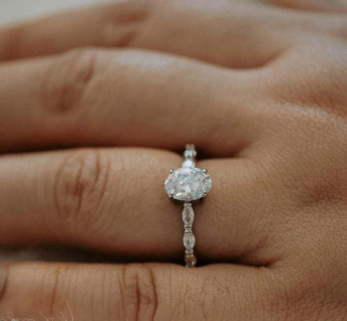 Just A Smile  Oval Ring