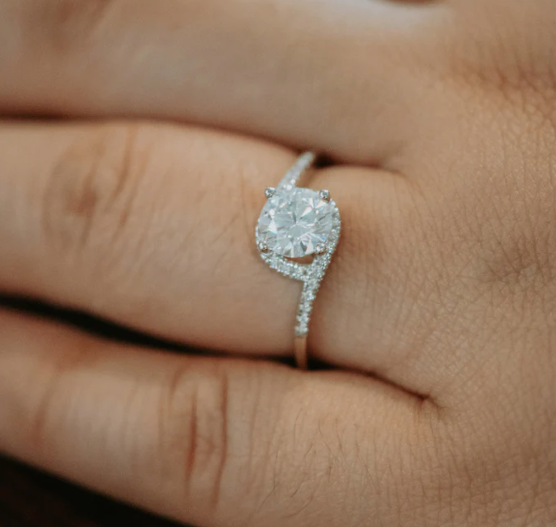 Archer 1CT Moissanite Ring on Sterling Silver