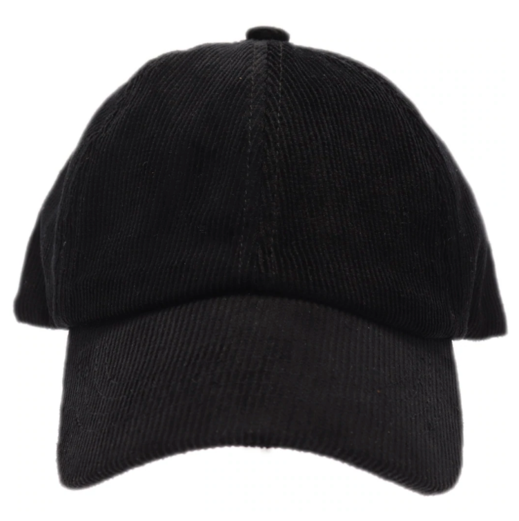 Solid Corduroy Ponytail Ball Cap