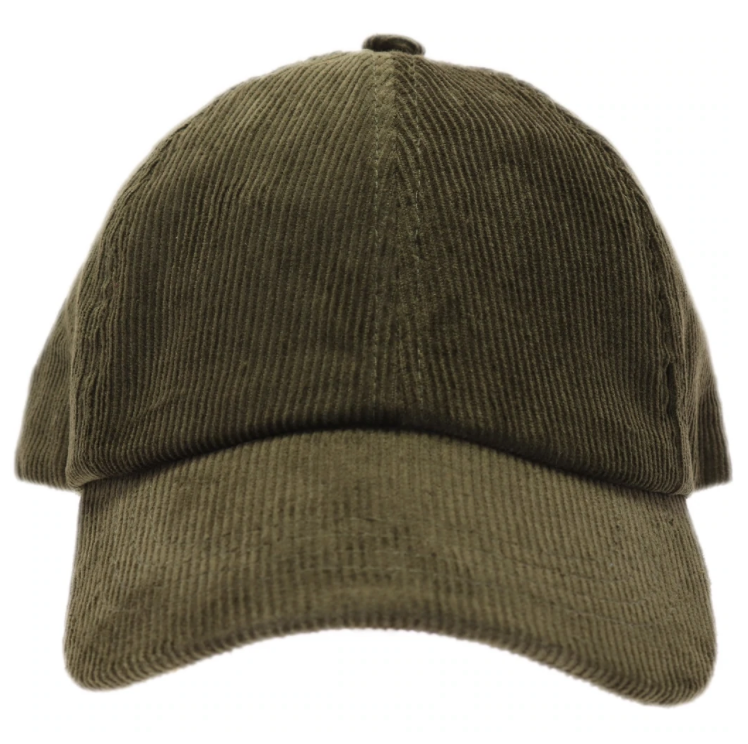 Solid Corduroy Ponytail Ball Cap