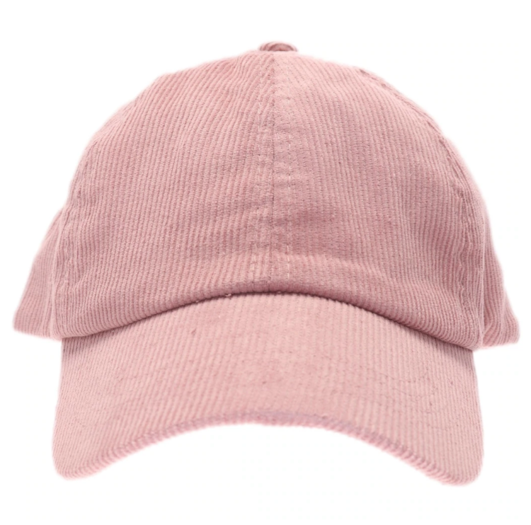 Solid Corduroy Ponytail Ball Cap