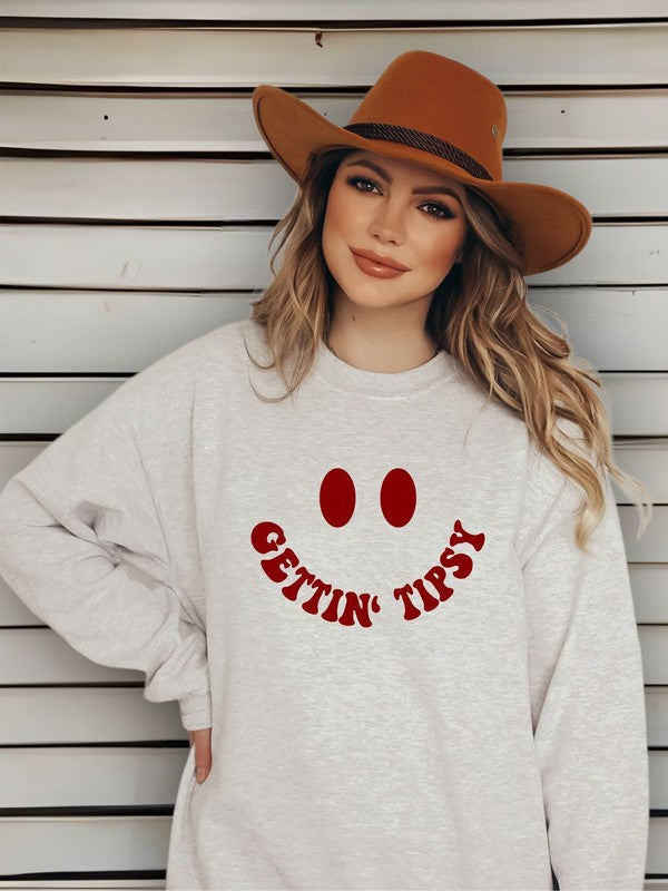 Gettin' Tipsy Lake Crewneck Sweatshirt