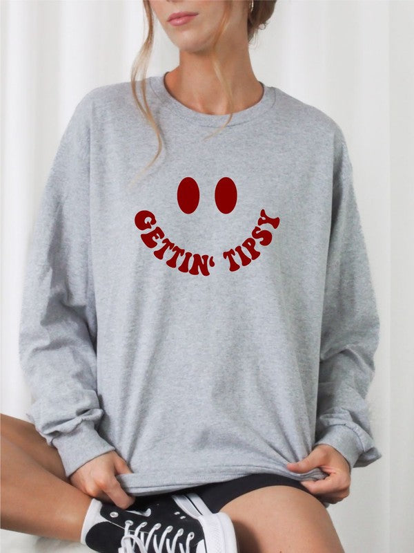 Gettin' Tipsy Lake Crewneck Sweatshirt