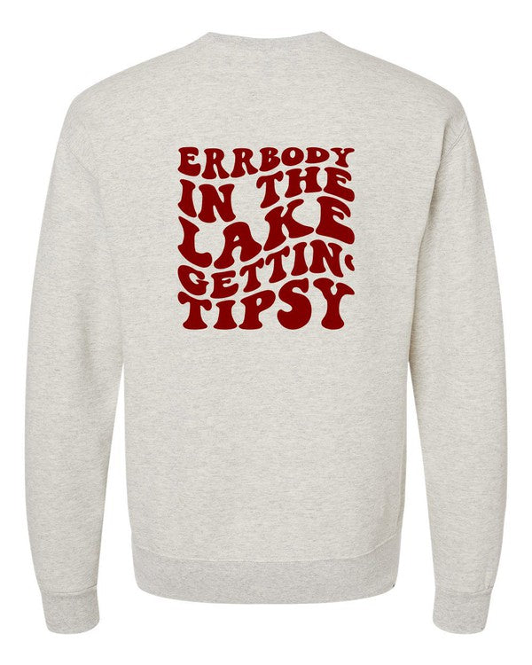 Gettin' Tipsy Lake Crewneck Sweatshirt