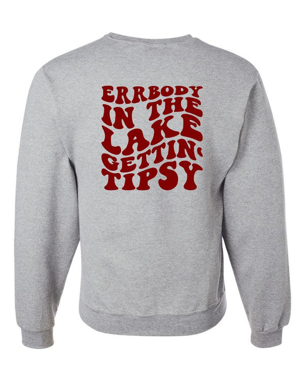 Gettin' Tipsy Lake Crewneck Sweatshirt