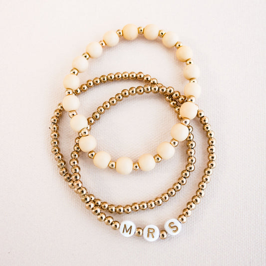 MRS Beaded Bracelet Set