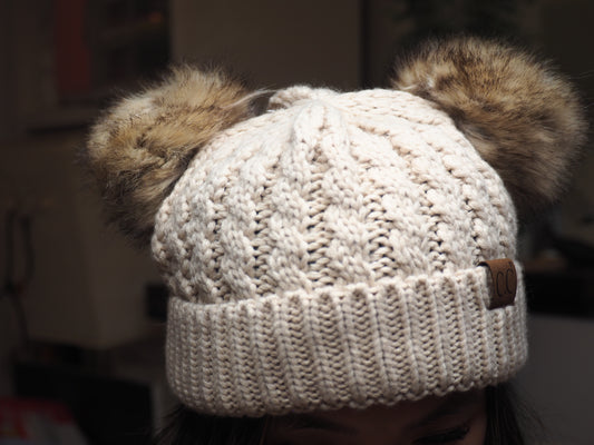 Double Pom Beanie -  ADULT