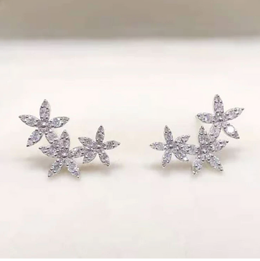 Floral Star Stud Earrings