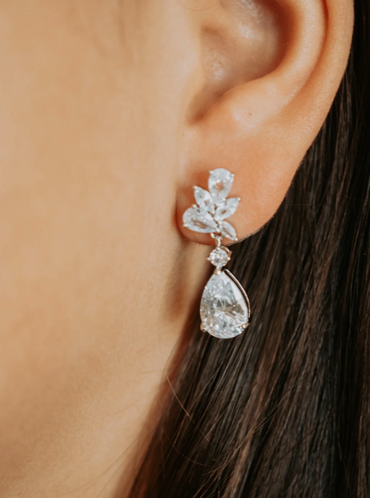 Steele Pear Drop Earrings