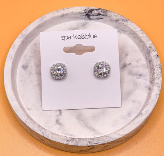 Dillon Cushion Cut Earrings - Pre Order