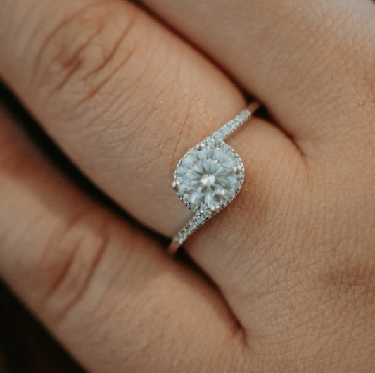 Archer 1CT Moissanite Ring on Sterling Silver