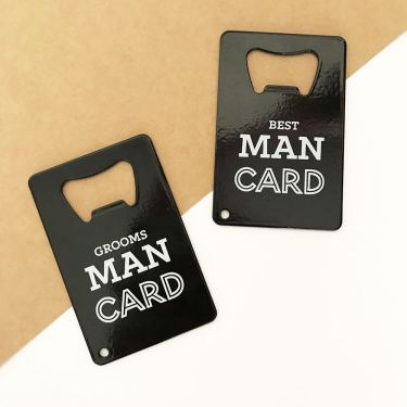 Groomsmen Bottle Opener Card