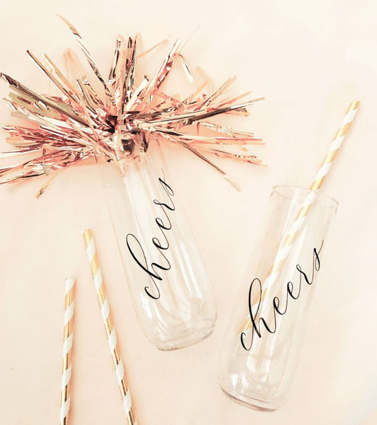 Pack of 6 Cheers Champagne Flute - Shatterproof